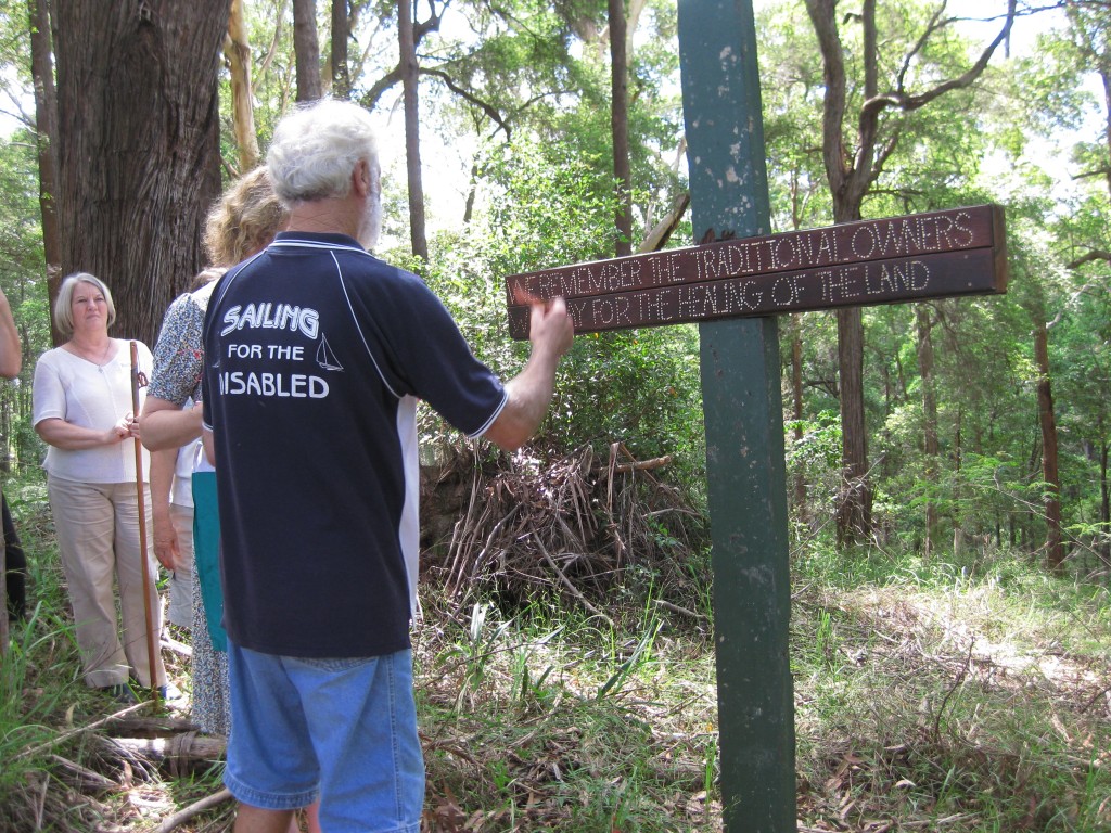 Bob at the rememberance cross